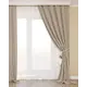 Штора на шторной ленте Пикассо 180x260 см мозаика цвет коричневый