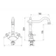 Двухвентильный смеситель Ravslezak Mk520.5/8 15.5 см цвет хром