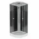 Душевая кабина Niagara Eco NG-4502-14 BLACK 1/4 Круга низкий поддон 100х100см