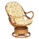 Кресло вращающееся с подушкой TetChair 9284 Flores цвет медовый