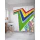 Шторка для ванной комнаты JoyArty sc_31042 200x180см цвет зеленый