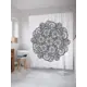 Шторка для ванной комнаты JoyArty sc_21213 200x180см цвет серый серебристый