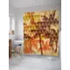Шторка для ванной комнаты JoyArty sc_26464 200x180см цвет коричневый