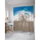 Шторка для ванной комнаты JoyArty sc_3995 200x180см цвет коричневый