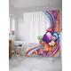 Шторка для ванной комнаты JoyArty sc_29159 200x180см цвет жёлтый золотой