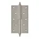 Петли дверные разъемные Нора-М 610-5 12112 правые, 125x75x2.5 мм, 2 шт, цвет матовый хром