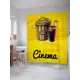 Шторка для ванной комнаты JoyArty sc_30413 200x180см цвет жёлтый золотой
