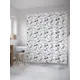 Шторка для ванной комнаты JoyArty sc_32598 200x180см цвет серый серебристый