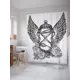 Шторка для ванной комнаты JoyArty sc_32179 200x180см цвет серый серебристый