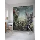 Шторка для ванной комнаты JoyArty sc_27742 200x180см цвет серый серебристый