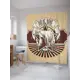 Шторка для ванной комнаты JoyArty sc_30358 200x180см цвет жёлтый золотой