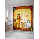 Шторка для ванной комнаты JoyArty sc_29661 200x180см цвет жёлтый золотой