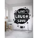 Шторка для ванной комнаты JoyArty sc_35819 200x180см цвет серый серебристый