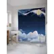 Шторка для ванной комнаты JoyArty sc_32611 200x180см цвет синий