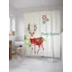 Шторка для ванной комнаты JoyArty sc_20019 200x180см цвет красный