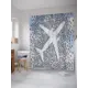 Шторка для ванной комнаты JoyArty sc_5511 200x180см цвет серый серебристый