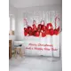 Шторка для ванной комнаты JoyArty sc_6931 200x180см цвет красный