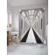 Шторка для ванной комнаты JoyArty sc_21659 200x180см цвет серый серебристый