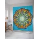Шторка для ванной комнаты JoyArty sc_21228 200x180см цвет синий