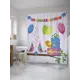 Шторка для ванной комнаты JoyArty sc_34473 200x180см цвет синий