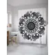Шторка для ванной комнаты JoyArty sc_35378 200x180см цвет серый серебристый