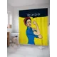 Шторка для ванной комнаты JoyArty sc_378653 200x180см цвет жёлтый золотой