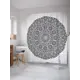 Шторка для ванной комнаты JoyArty sc_21227 200x180см цвет серый серебристый