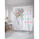 Шторка для ванной комнаты JoyArty sc_30297 200x180см цвет белый