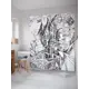 Шторка для ванной комнаты JoyArty sc_30761 200x180см цвет белый