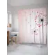 Шторка для ванной комнаты JoyArty sc_3400 200x180см цвет красный