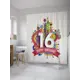 Шторка для ванной комнаты JoyArty sc_34229 200x180см цвет белый