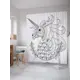 Шторка для ванной комнаты JoyArty sc_29829 200x180см цвет серый серебристый