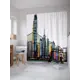 Шторка для ванной комнаты JoyArty sc_36478 200x180см цвет жёлтый золотой