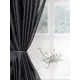 Тюль на шторной ленте Микровуаль 300x260 цвет черный