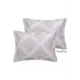 Комплект наволочек DeNastia Ромб 50x70 см хлопок и полиэстер цвет серый