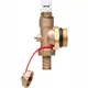 Торцевая секция Danfoss FHF-EM с ручным воздухоотводчиком и сливным краном G 1" латунь цвет бронзовый