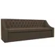 Диван Лига диванов Мерлин 203x87x65 см рогожка цвет коричневый 101139