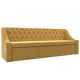 Диван Лига диванов Мерлин 203x87x65 см микровельвет цвет желтый 109414
