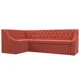 Диван Лига диванов Мерлин 203x87x132 см микровельвет 109419L