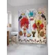 Шторка для ванной комнаты JoyArty sc_7670 200x180см цвет красный