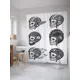 Шторка для ванной комнаты JoyArty sc_9938 200x180см цвет серый серебристый