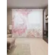Тюль на шторной ленте Цветы всегда в моде 310х265 см рисунок растительный цвет розовый