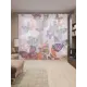 Тюль на шторной ленте Бабочки стремятся к цели 310х265 см рисунок природный цвет фиолетовый