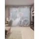 Тюль на шторной ленте Остановка водопада 310х265 см рисунок природный цвет красный