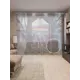 Тюль на шторной ленте Комната в дереве 310х265 см рисунок природный цвет серый