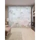 Тюль на шторной ленте Задумчивые фламинго 310х265 см цвет светло-розовый