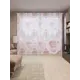 Тюль на шторной ленте Цветочный ажур 310х265 см рисунок вензель цвет розовый