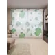 Тюль на шторной ленте Клеверный дождь 310х265 см рисунок растительный цвет зеленый