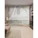 Тюль на шторной ленте Переплетенные пальмы 310х265 см рисунок природный цвет оранжевый
