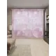 Тюль на шторной ленте Цветочное многообразие 310х265 см рисунок вензель цвет розовый